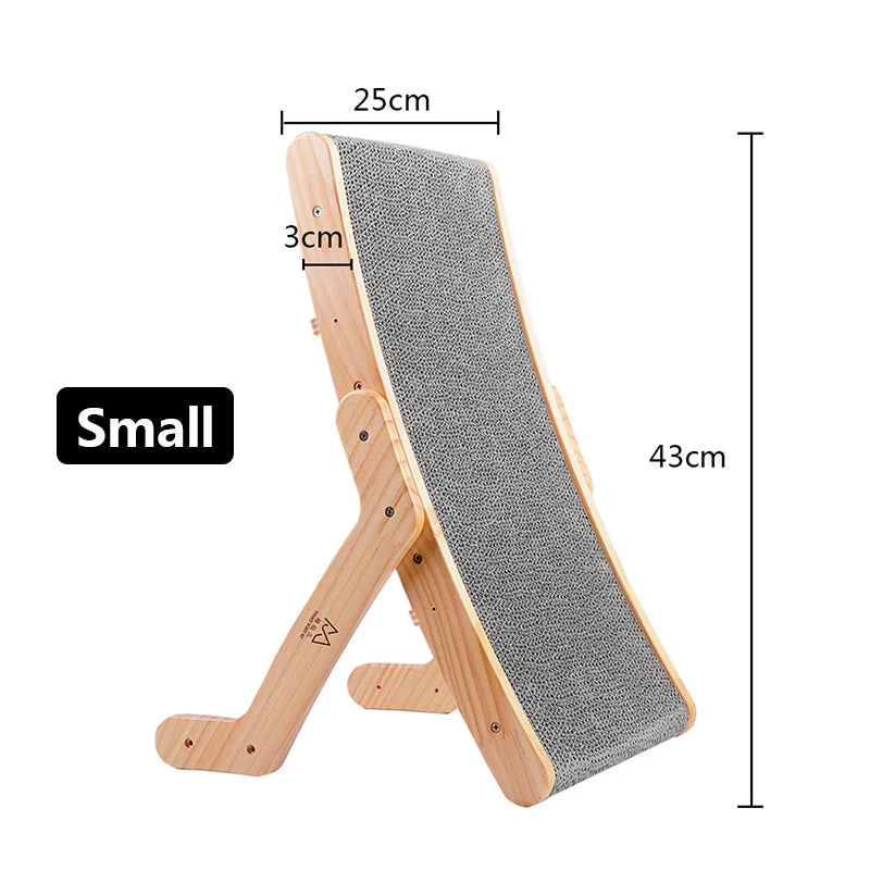Grattoir à chat en bois, lit de salon amovible, poteau à gratter 3 en 1 pour chats, jouets pour griffes de meulage, planche à gratter pour chat