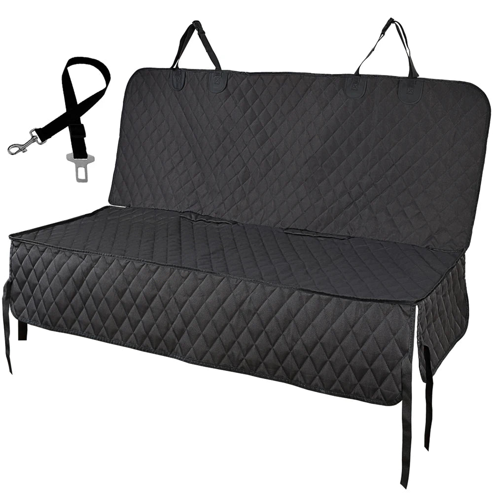 Housse de siège auto imperméable pour chien avec accès à l'accoudoir central – Protection de siège arrière durable pour toutes les races