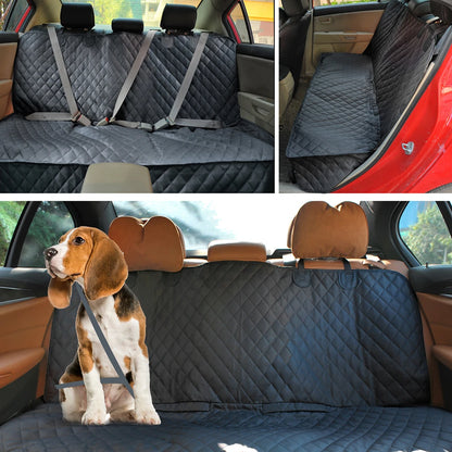 Housse de siège auto imperméable pour chien avec accès à l'accoudoir central – Protection de siège arrière durable pour toutes les races