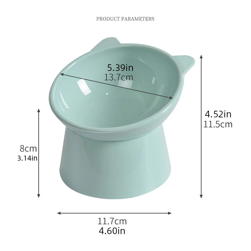 Gamelle inclinée pour animaux de compagnie avec protection du cou - Anti-étouffement et anti-déversement