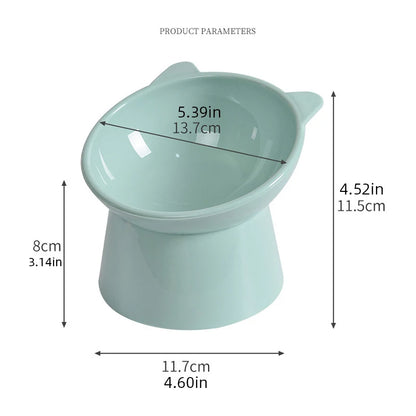 Gamelle inclinée pour animaux de compagnie avec protection du cou - Anti-étouffement et anti-déversement