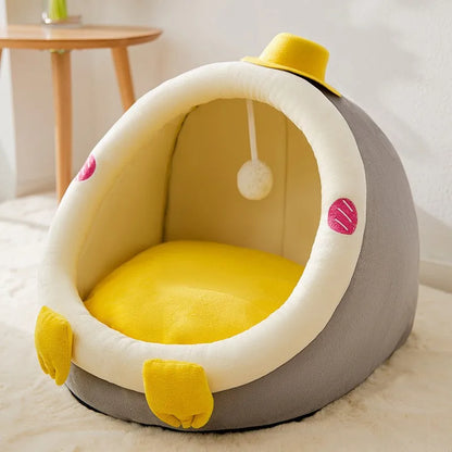 Lit pour chat et chien Four Seasons - Design semi-fermé