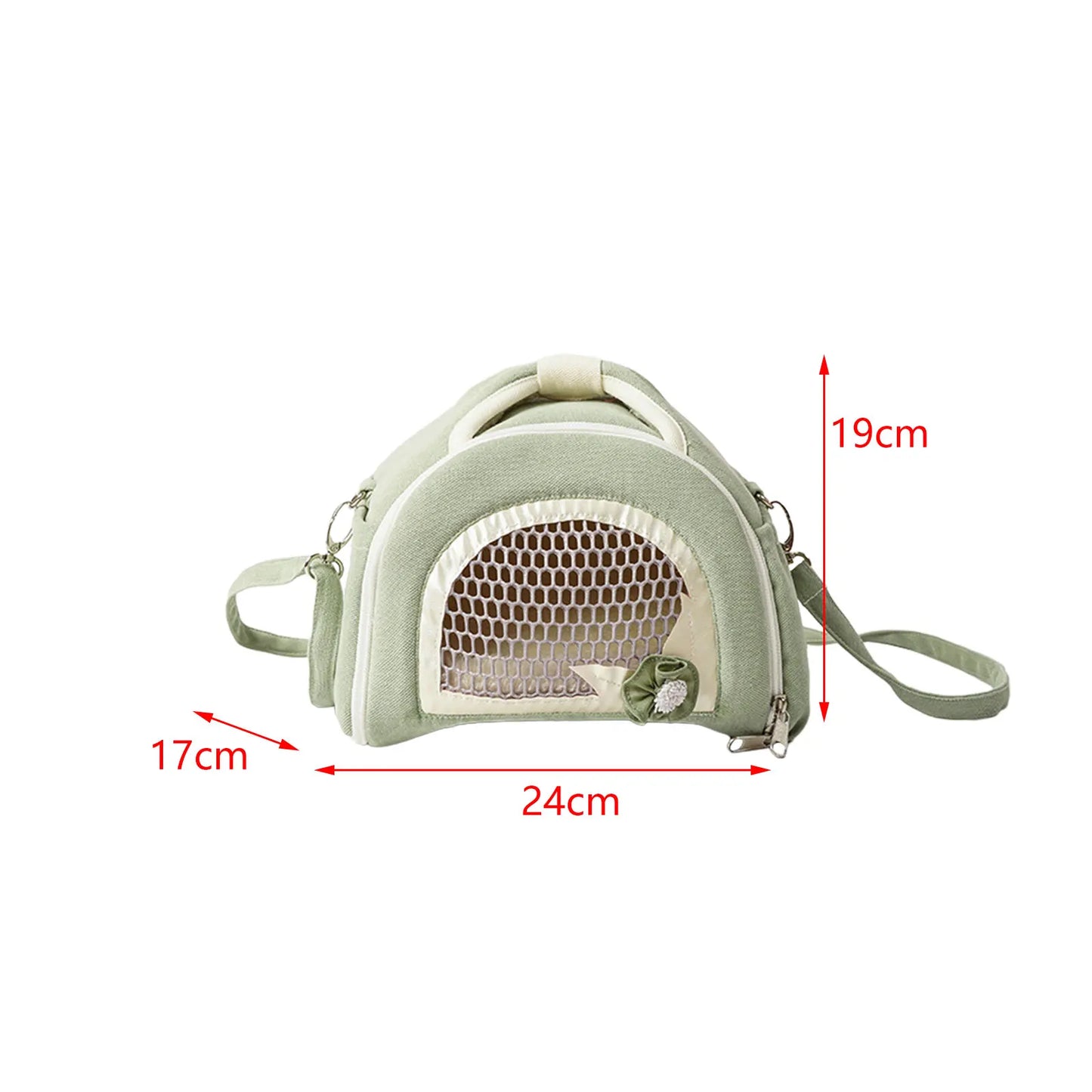 Hamster Carrier Bag Shoulder Bag Travel Portable Breathable Pet Outdoor Pouch for Small Animals Small Pet Squirrel Hedgehog Rat
