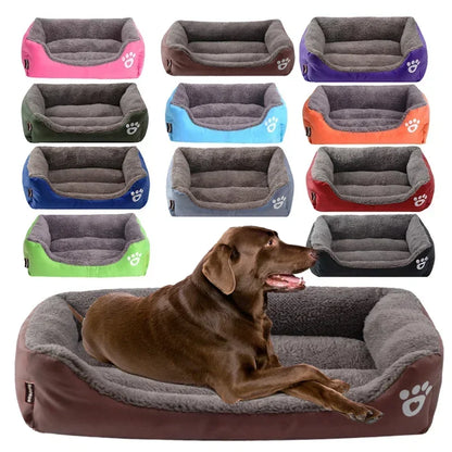 Canapé-lit chaud d'hiver pour grand chien, tapis pour chien, coussin pour chat, canapé-lit pour animaux de compagnie, tapis pour grands et petits chiens et chats