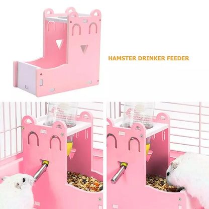 Abreuvoir et mangeoire automatique 2 en 1 pour hamster