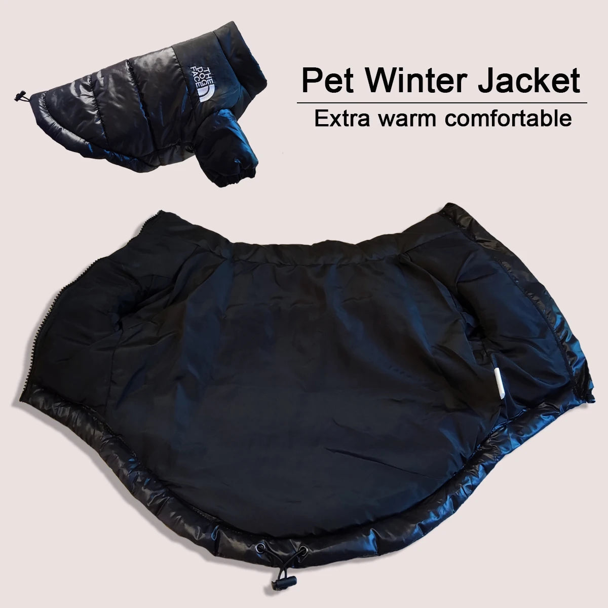 Veste d'hiver pour chien - Manteau réfléchissant chaud et coupe-vent 