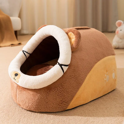 Lit pour chat et chien Four Seasons - Design semi-fermé