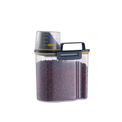 Récipient de stockage de nourriture pour animaux de compagnie de qualité supérieure avec fermeture hermétique - Durable, grande capacité, facile à nettoyer et design élégant pour chiens et chats