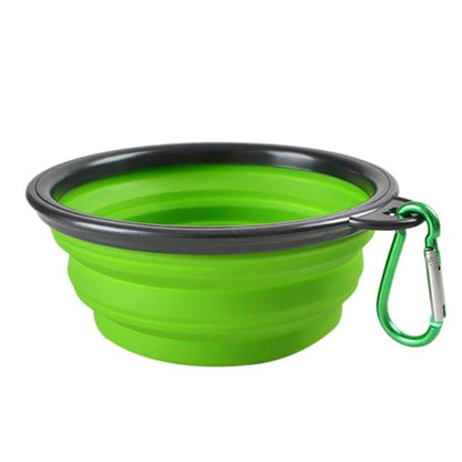 Bol pliable en silicone pour chien et animal de compagnie, grand format, 350/1000 ml, pour l'extérieur, les voyages, les chiots 