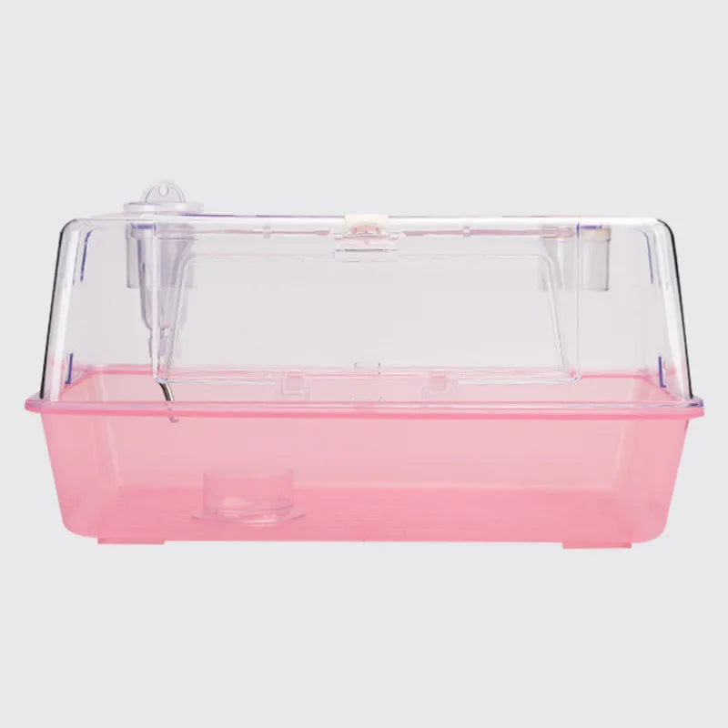 Cage pour animaux de compagnie Hamster Djungarian Hamster Miel Kangourou Cage Base Surélevant Surdimensionné Acrylique Transparent Fournitures Ornementales