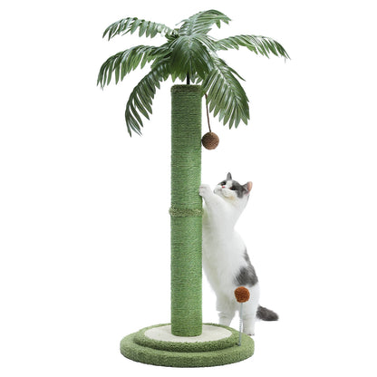 Arbre à chat haut avec balles interactives – Arbre à chat en sisal pour grands chats et chatons