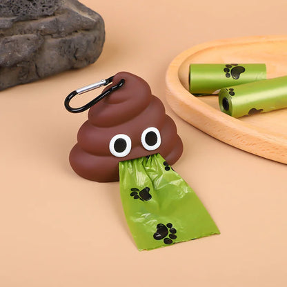 Distributeur de sacs fécaux pour animaux de compagnie, poche à ordures d'extérieur pour chat et chien, boucle suspendue, sacs à excréments portables, boîte de rangement, produits de nettoyage pour animaux de compagnie