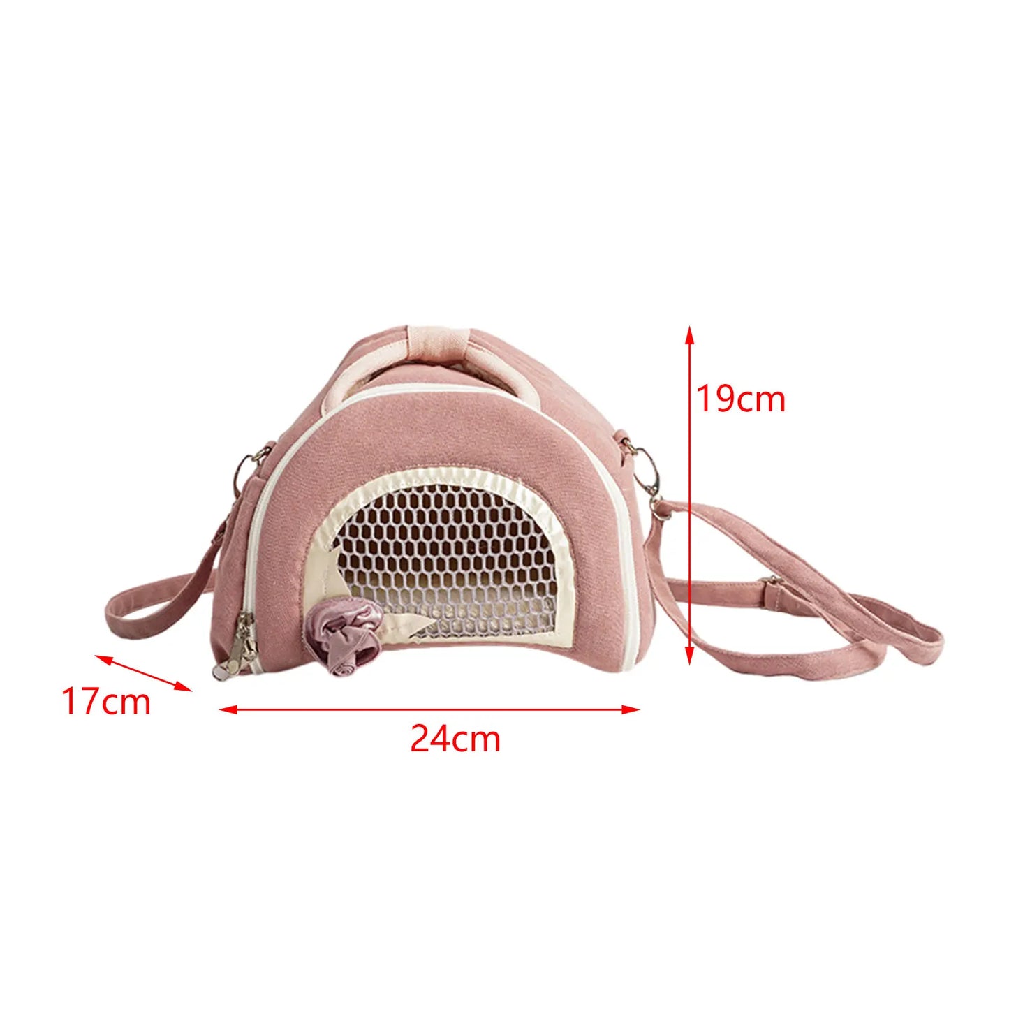 Hamster Carrier Bag Shoulder Bag Travel Portable Breathable Pet Outdoor Pouch for Small Animals Small Pet Squirrel Hedgehog Rat