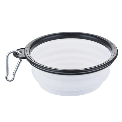Bol pliable en silicone pour chien et animal de compagnie, grand format, 350/1000 ml, pour l'extérieur, les voyages, les chiots 