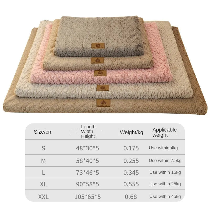 Tapis pour chien de compagnie Coussin Grand chiot Résistant à l'usure Tapis imperméable Maison Moyen Grand Lit Rembourrage pour chien Accessoires Fournitures Canapé Tapis