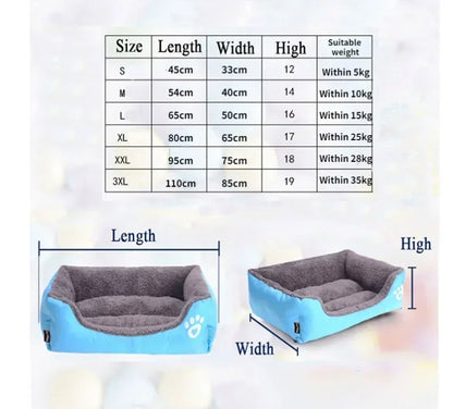 Canapé-lit chaud d'hiver pour grand chien, tapis pour chien, coussin pour chat, canapé-lit pour animaux de compagnie, tapis pour grands et petits chiens et chats