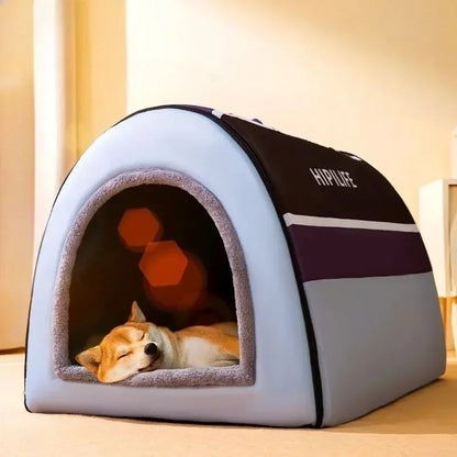 Niche pour gros chiens – Niche amovible et lavable pour grandes races, confort toutes saisons