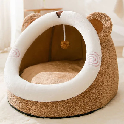 Lit pour chat et chien Four Seasons - Design semi-fermé