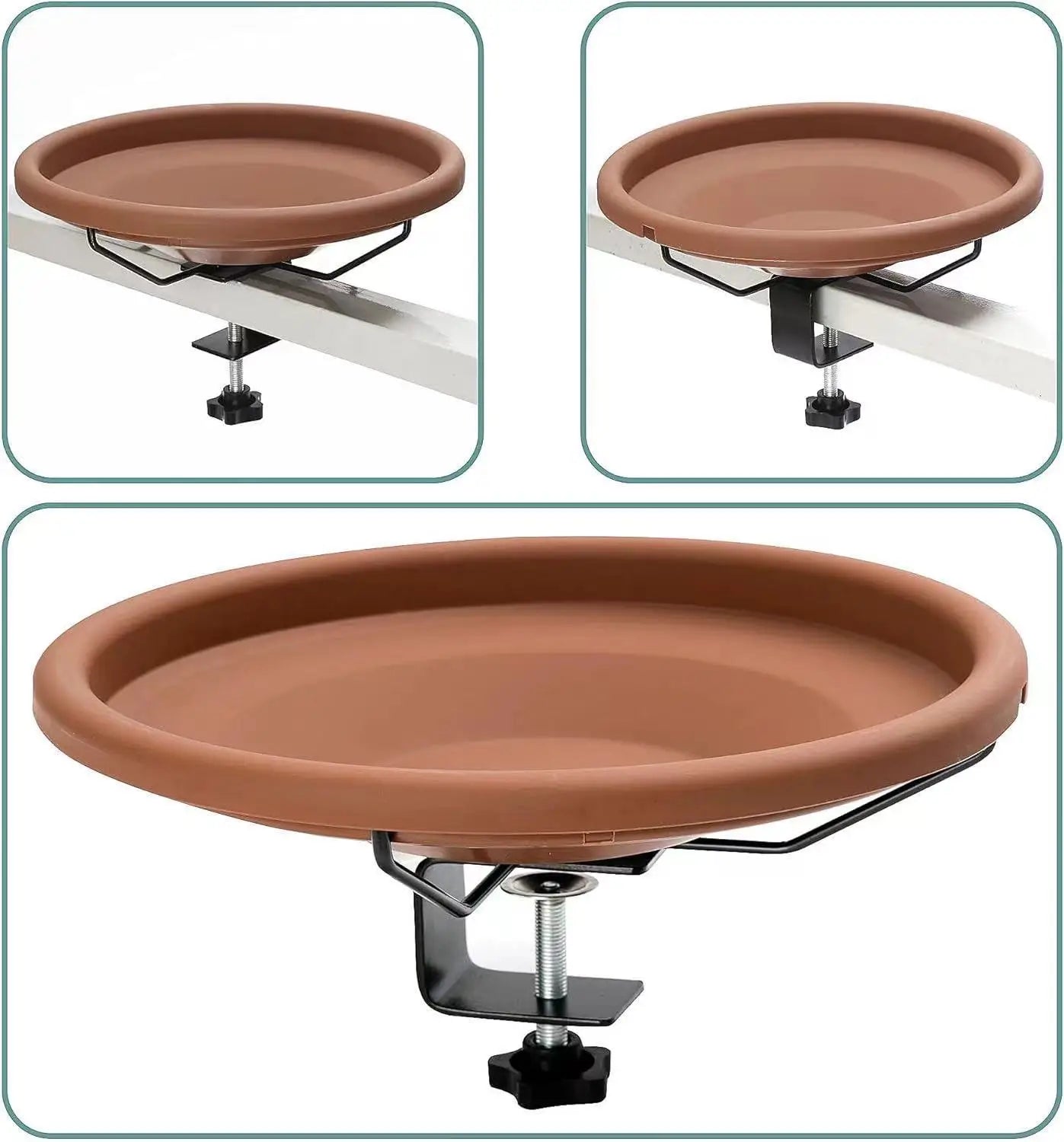 Support de vaisselle pour oiseaux populaire Bain de jardin extérieur Colibri prédateur Mangeoire créative en fer forgé Accessoires pour oiseaux