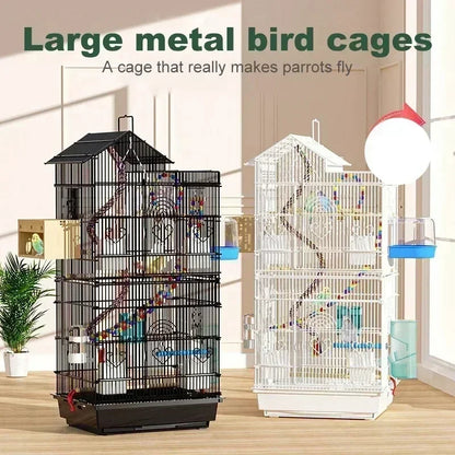 Cage à oiseaux multifonctionnelle de 100 cm – Légère, durable et idéale pour les pinsons, les canaris et les calopsittes 