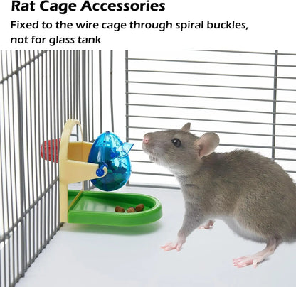 Jouets d'enrichissement pour rats Jouets de recherche de nourriture interactifs pour rats Croissance de l'intelligence Jeux de puzzle d'enrichissement pour rats Distribution lente de friandises 
