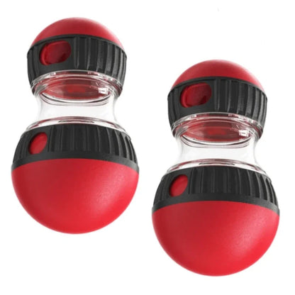 Jouet interactif pour chien avec balle roulante - Distributeur de friandises et booster d'intelligence, conception de piste elliptique durable
