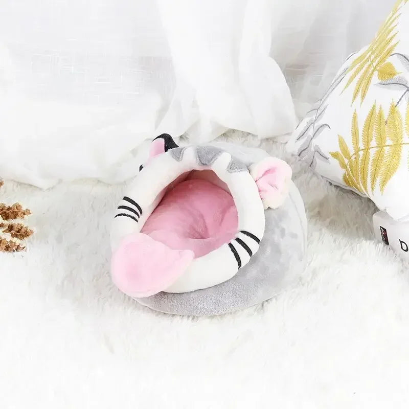 Niche chaude en polaire pour petits animaux de compagnie - Plusieurs tailles et modèles 