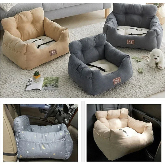 YOKEE Fashion Travel Car Carriers Housse de siège de voiture pour animaux de compagnie Sac de transport pour animaux de compagnie Housse de siège pour animaux de compagnie Coussin de siège de canapé Sûr à l'extérieur Voyager à l'intérieur