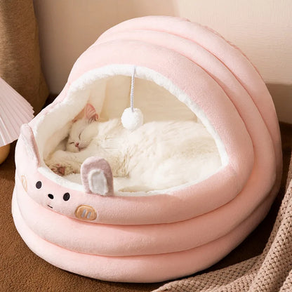 Lit pour chat et chien Four Seasons - Design semi-fermé
