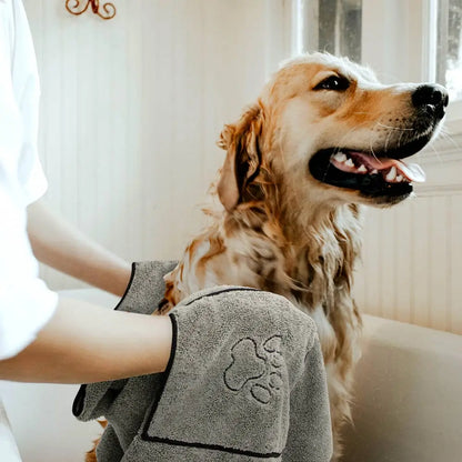 Super saugfähiges Hundehandtuch für große Welpen, Bademantel, Badetücher, schnelltrocknendes Badetuch für Katzen, Badezubehör, Hundehandtuch aus Mikrofaser