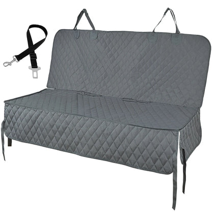 Housse de siège auto imperméable pour chien avec accès à l'accoudoir central – Protection de siège arrière durable pour toutes les races
