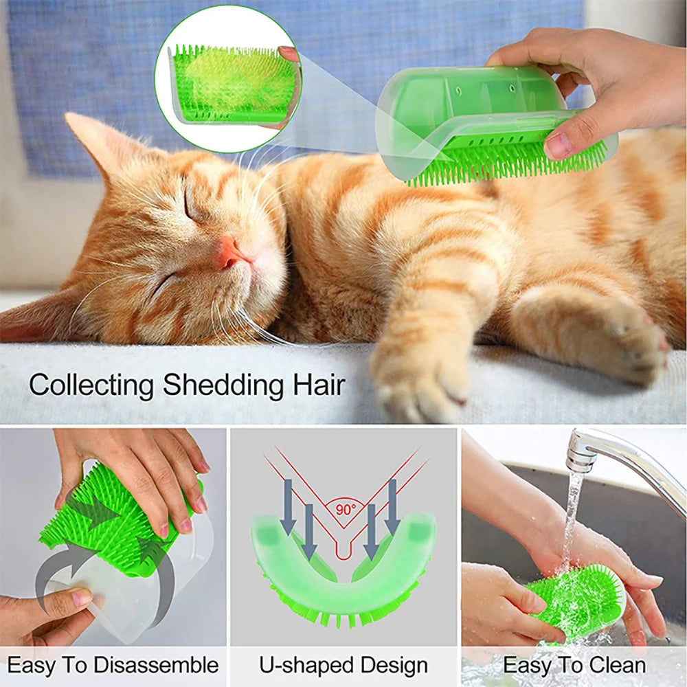 Cat Scratcher Massager – Grooming Brush for Cats & Dogs, Hair Removal Comb for Pet Care