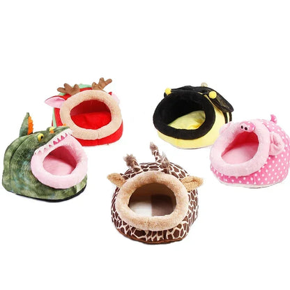 Niche chaude en polaire pour petits animaux de compagnie - Plusieurs tailles et modèles 