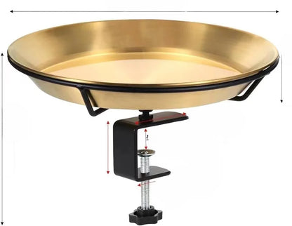 Support de vaisselle pour oiseaux populaire Bain de jardin extérieur Colibri prédateur Mangeoire créative en fer forgé Accessoires pour oiseaux