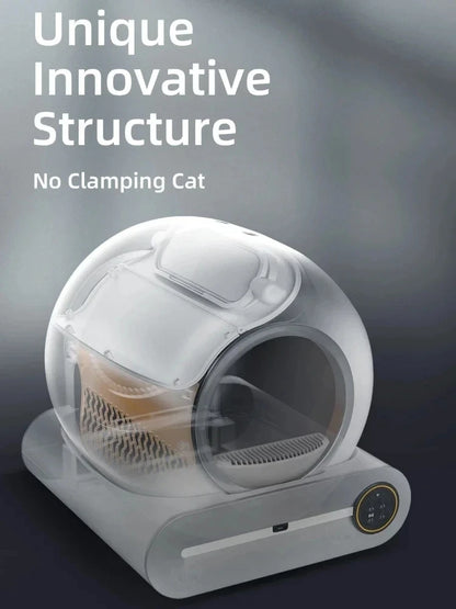 Bac à litière automatique intelligent pour chat Tonepie 65L Versions anglaises