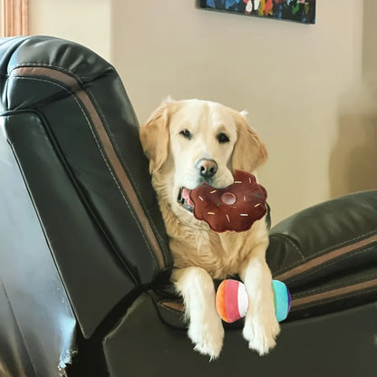 Un ensemble de 7 jouets sonores pour chiots, des jouets à mâcher en peluche pour animaux de compagnie, des collations aux fruits en peluche et des jouets pour chiots aux légumes, adaptés aux jeux mignons