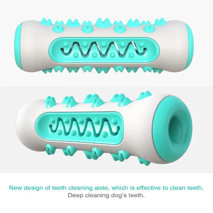 Jouet à mâcher pour chien - Bâton de dentition - Os de nettoyage des dents à 360° pour les soins dentaires des chiots, TPR sûr et durable 