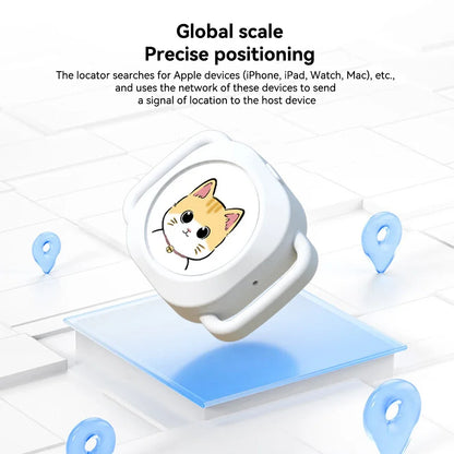 Traceur GPS anti-perte pour animaux de compagnie – Localisateur d'activité intelligent compatible Bluetooth avec collier réglable pour chiens et chats – Exclusif pour iPhone 