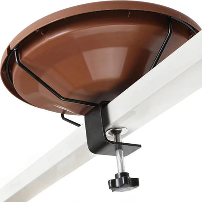 Support de vaisselle pour oiseaux populaire Bain de jardin extérieur Colibri prédateur Mangeoire créative en fer forgé Accessoires pour oiseaux