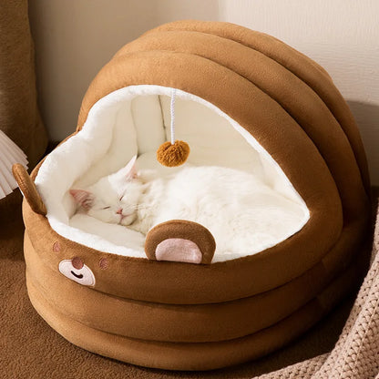 Lit pour chat et chien Four Seasons - Design semi-fermé