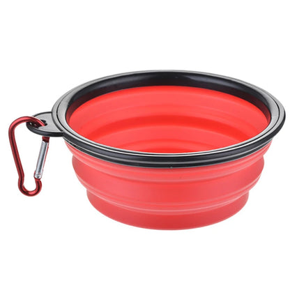 Bol pliable en silicone pour chien et animal de compagnie, grand format, 350/1000 ml, pour l'extérieur, les voyages, les chiots 