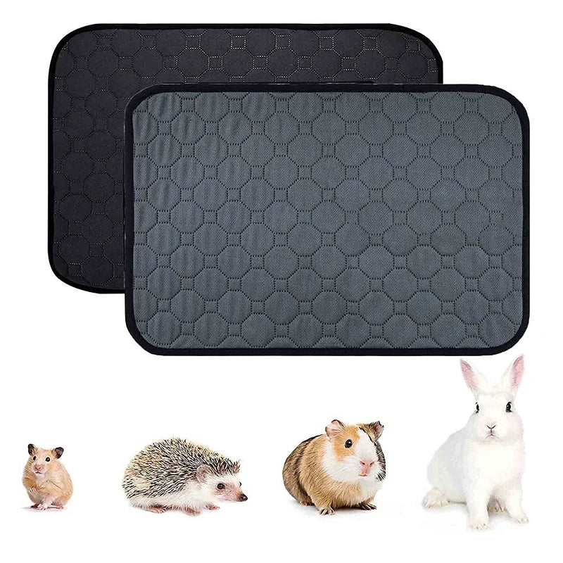 Tapis de cage pour lapin, cochon d'Inde, petits articles pour animaux de compagnie, tapis de lit antidérapant imperméable, tapis absorbant pour pipi pour hamsters, accessoires