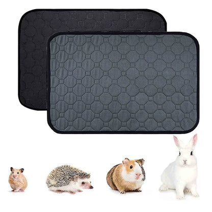 Tapis de cage pour lapin, cochon d'Inde, petits articles pour animaux de compagnie, tapis de lit antidérapant imperméable, tapis absorbant pour pipi pour hamsters, accessoires