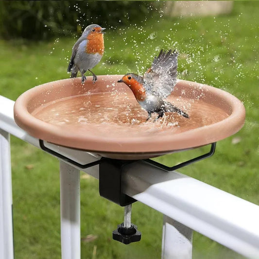 Support de vaisselle pour oiseaux populaire Bain de jardin extérieur Colibri prédateur Mangeoire créative en fer forgé Accessoires pour oiseaux