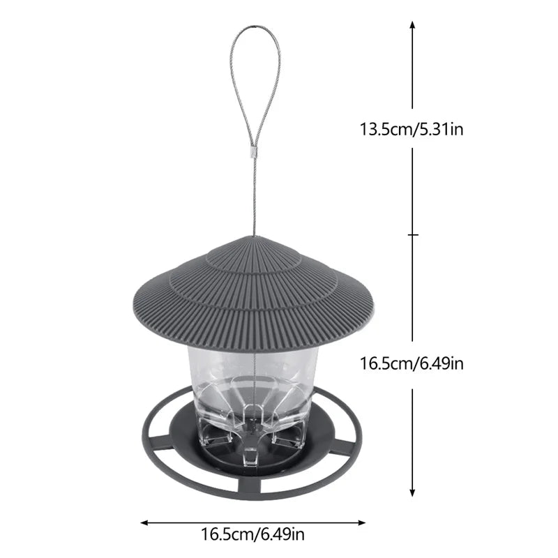 Mangeoire automatique pour oiseaux d'extérieur – Distributeur de noix suspendu avec plusieurs trous d'alimentation