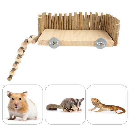 Plateforme d'escalade pour hamster fabriquée à la main - Stable et amusante 