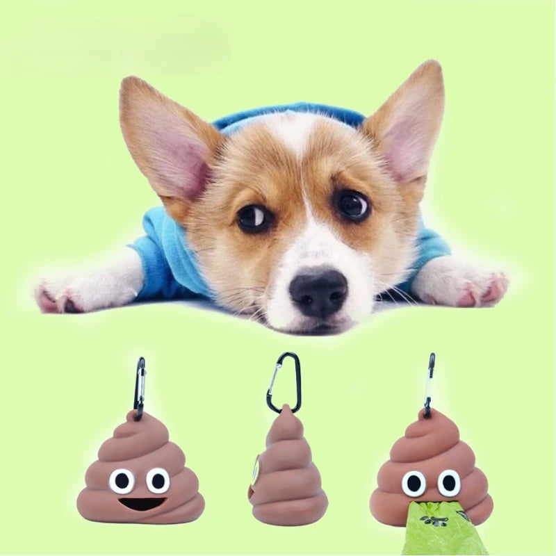 Distributeur de sacs fécaux pour animaux de compagnie, poche à ordures d'extérieur pour chat et chien, boucle suspendue, sacs à excréments portables, boîte de rangement, produits de nettoyage pour animaux de compagnie