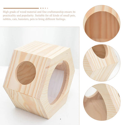 Chalet pour hamster, cage pour rat, accessoires pour chinchilla, villa en bois, chambre pour animaux de compagnie, mini château multicouche, maison multiple