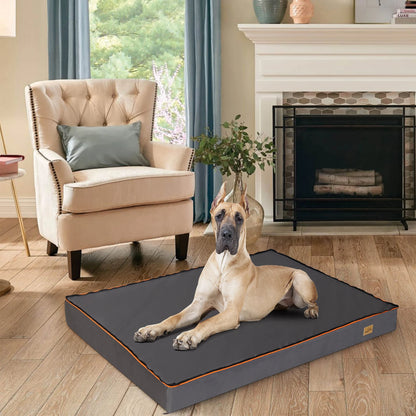 Lit orthopédique imperméable pour chien – Coussin lavable pour cages et chenils, tailles M à 3XL