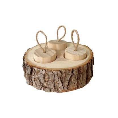 Jouet à mâcher en bois de forme ronde pour perroquet, fournitures éducatives pour petits oiseaux de compagnie, perroquet, hamster, lapin, jouets à mâcher, jouets de recherche de nourriture